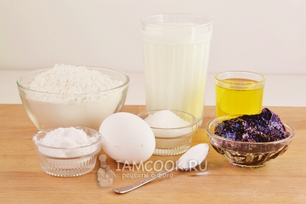Ингредиенты для пончиков с начинкой