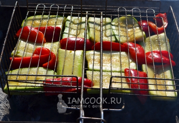 Рецепт приготовления овощей на мангале