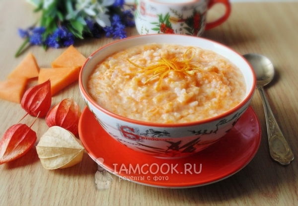 Рецепт каши из тыквы с рисом