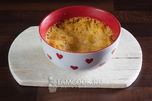 Запечь кукурузную крупу с тыквой