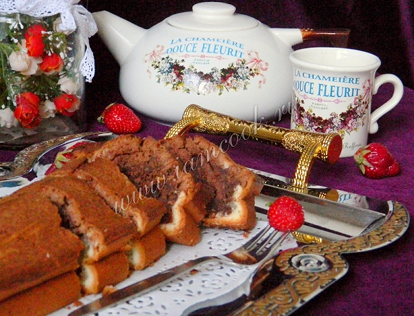 Рецепт кекса с нутеллой