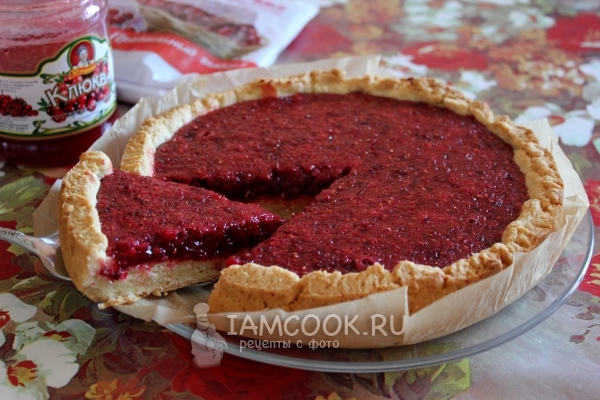 Фото песочного пирога с вареньем