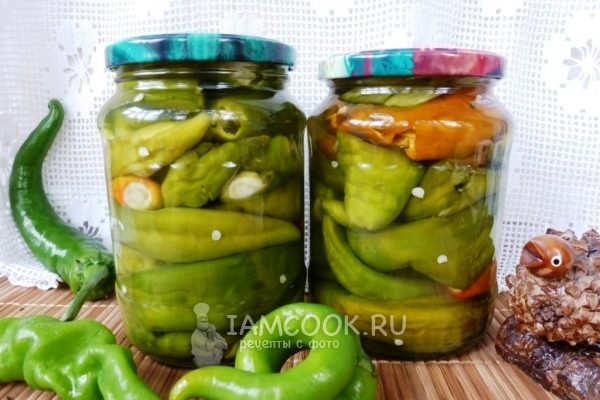Фото маринованного острого перца с медом