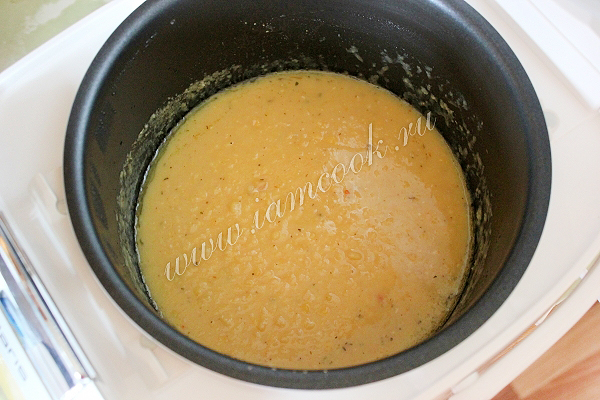 Готовим пюре из гороха в мультиварке Поларис