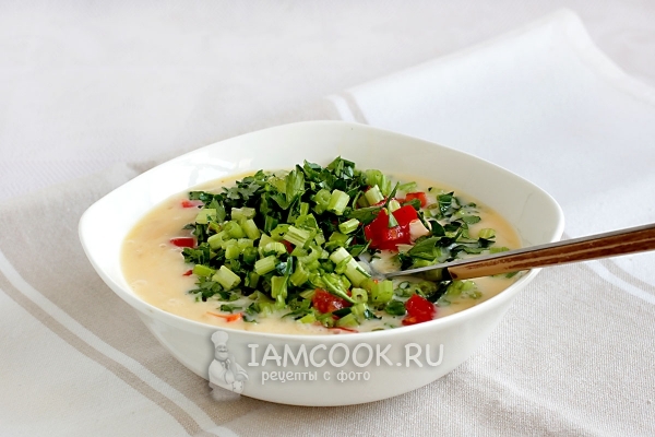 Яичная смесь с овощами