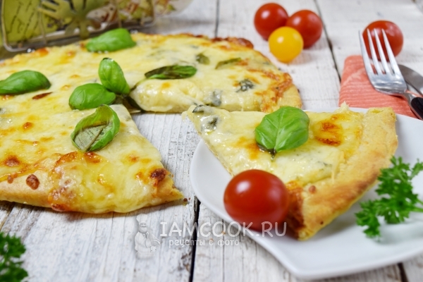 Фото пиццы «Четыре сыра»