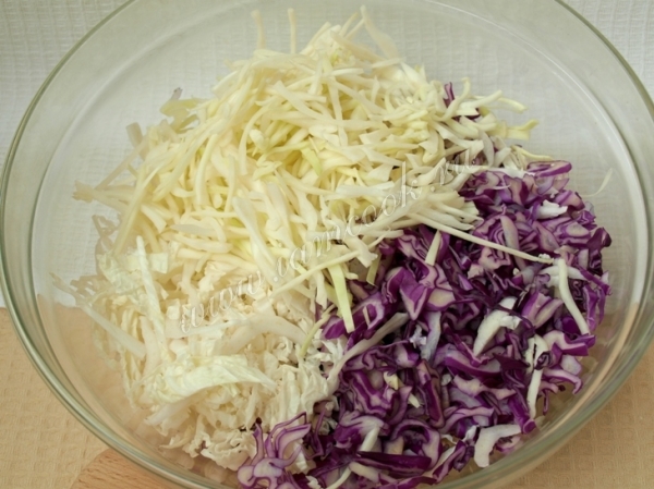 Капуста в салатнике