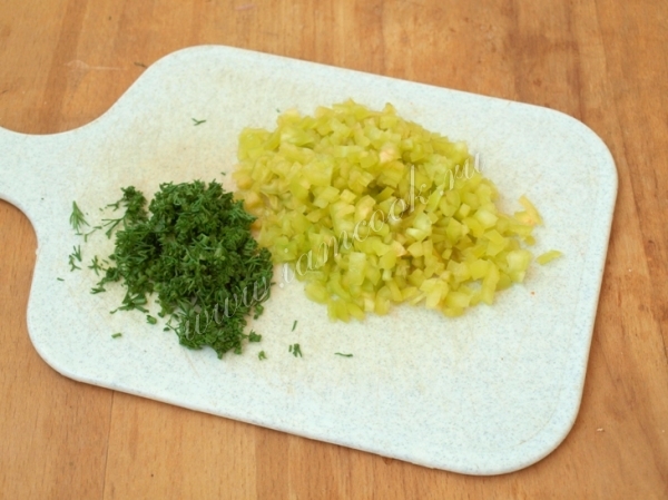 Зелень и сладкий перец