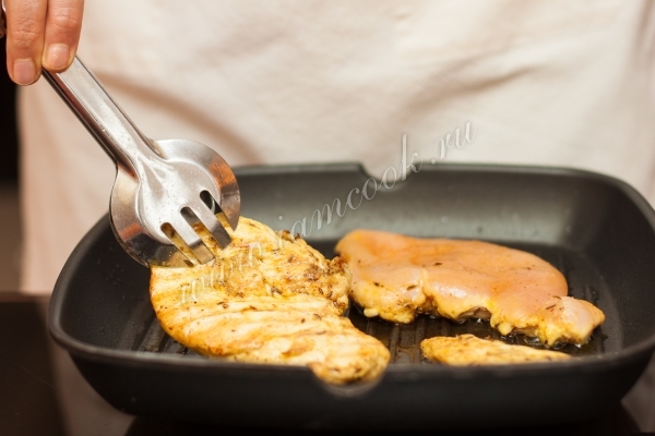 Обжарка курицы на гриле