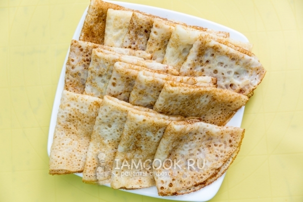 Рецепт блинов без яиц на сыворотке