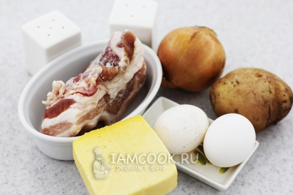 Ингредиенты для картофельной бабки