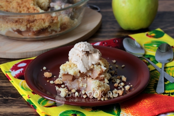 Рецепт яблочного крамбла