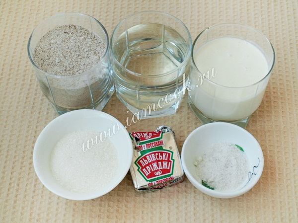 Ингредиенты для гречневых блинов