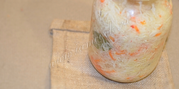 Капуста в банке на зиму