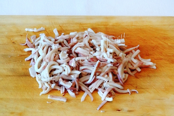 Кальмары порезанные