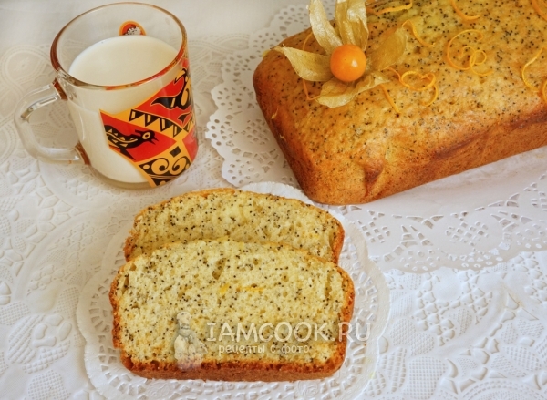 Фото маково-апельсинового кекса