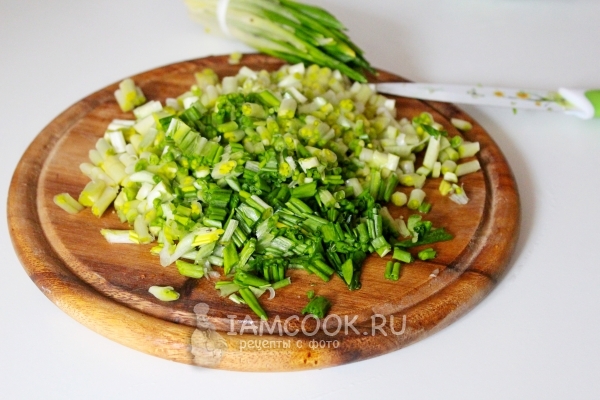 Порезать черемшу