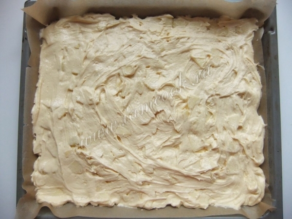 Тесто для немецкого яблочного пирога в форме