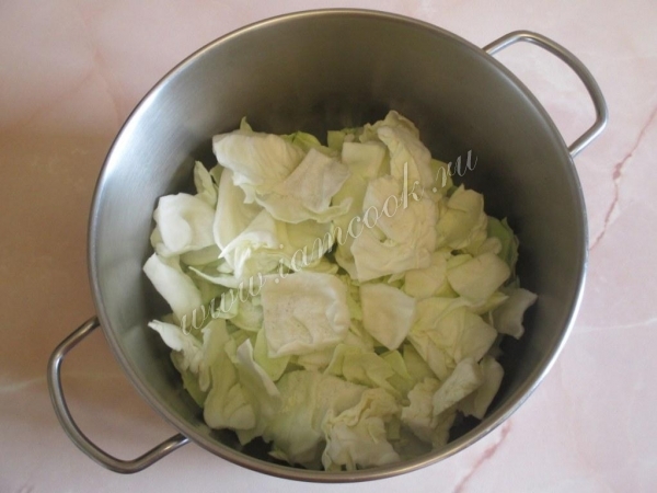 Капуста в кастрюле
