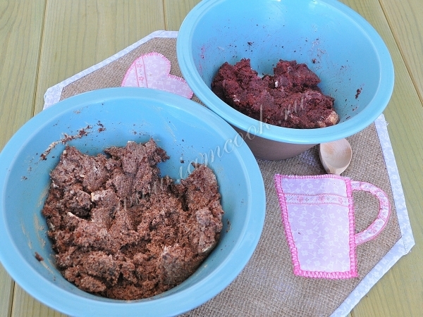 Крем с крошкой, смешанные