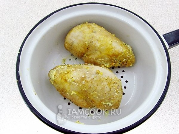 Готовая куриная ветчина в мультиварке