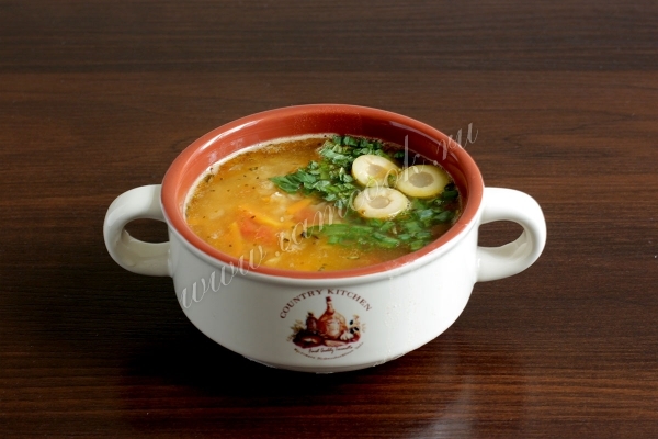 суп чечевичный