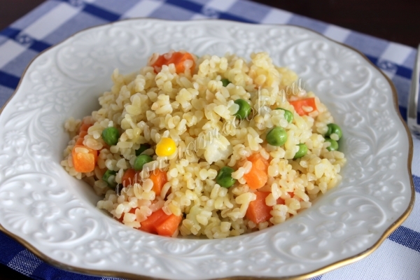 Рецепт булгура с овощами