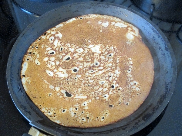 Обжарка блинов