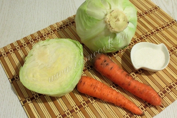 Ингредиенты для квашения капусты