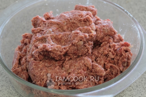 Размешать фарш