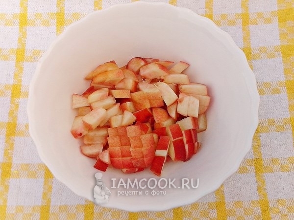 Порезать персики