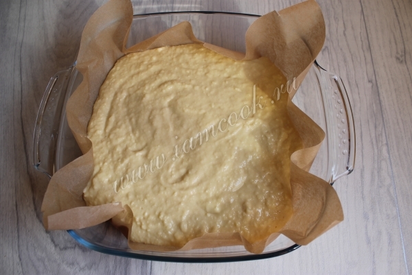 Тесто для кекса с кокосовой стружкой