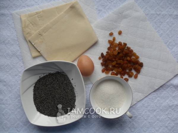 Ингредиенты для маленьких булочек с маком