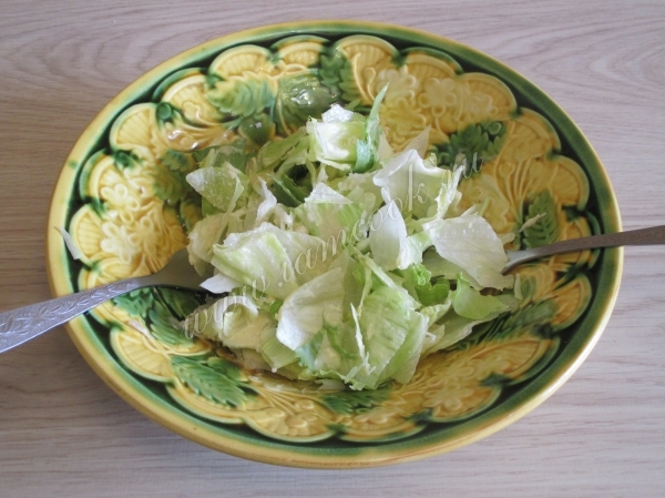 Перемешать салат