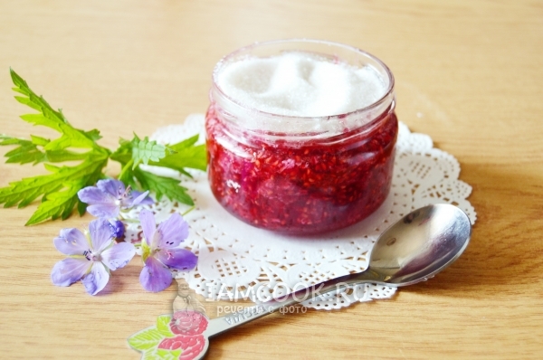 Рецепт варенья из малины без варки на зиму