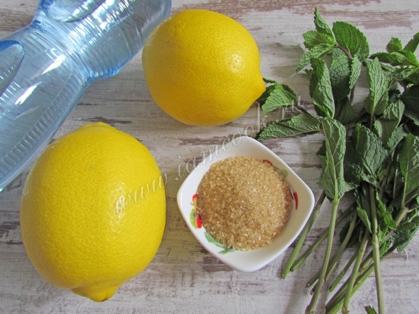 Ингредиенты для домашнего лимонада