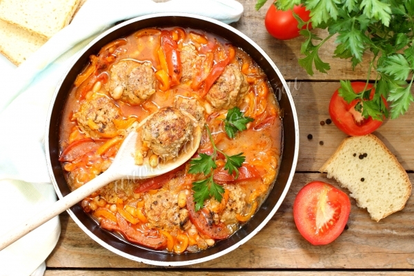 Рецепт тефтелей в томате