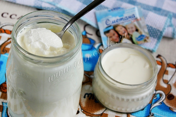 Домашняя сметана, рецепт