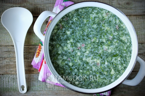 Рецепт окрошка на воде