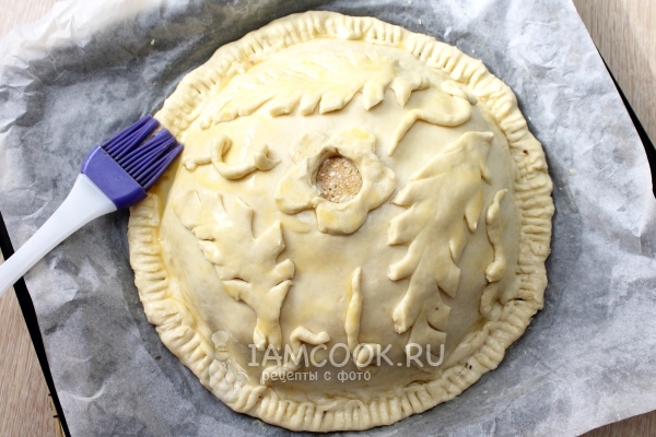 Смазать желтком