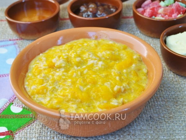 Фото тыквенной каши в мультиварке