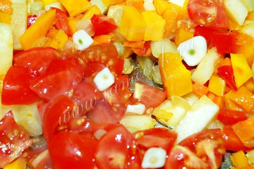 Тыквенно-томатная обжарка