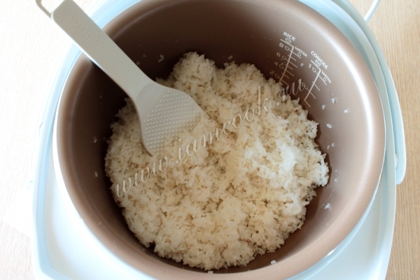 Рис отваной в мультиварке