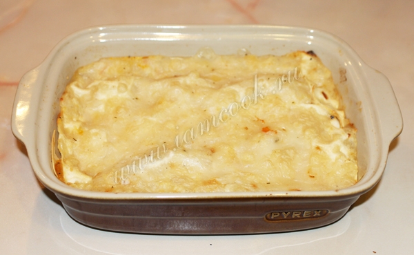 Лазанья в форме для запекания