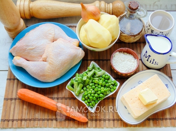 Ингредиенты для японского сливочное рагу