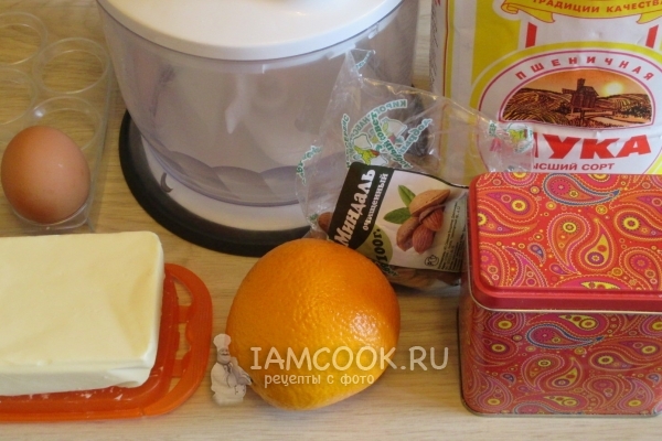 Ингредиенты для орехового печенья