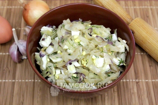 Рецепт капустной начинки для пирожков