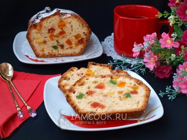 Кекс с цукатами
