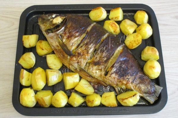 Фото карпа в духовке