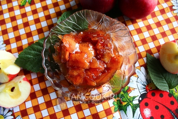 Рецепт варенья из красных яблок